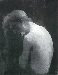 Vrouwelijke halfnaakt